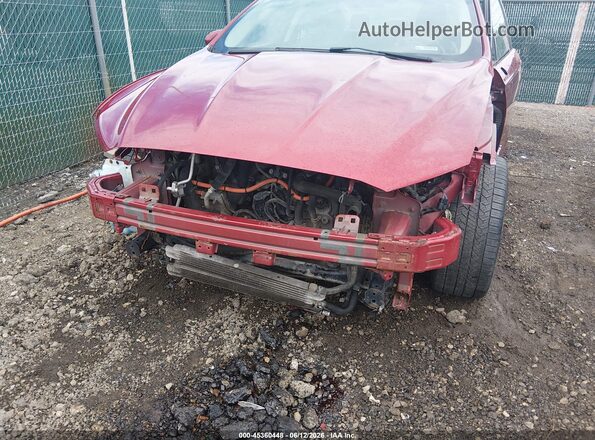 3FA6P0LU2HR374356 2017 FORD FUSION HYBRID Темно-бордовый 