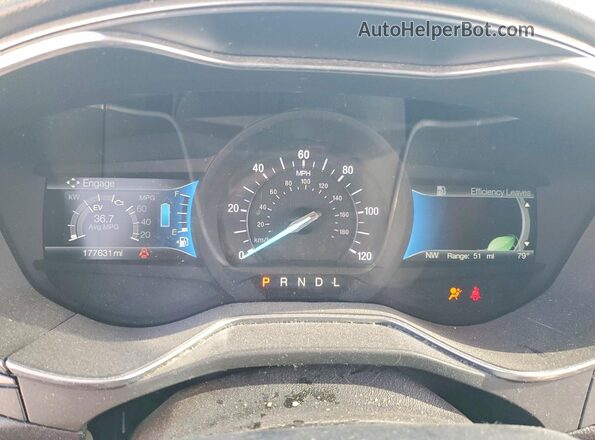 3FA6P0LU2JR116070 2018 FORD FUSION Black Вид щитка приладів