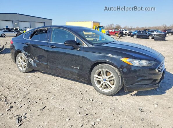 3FA6P0LU2JR116070 2018 FORD FUSION Black Передня права чверть