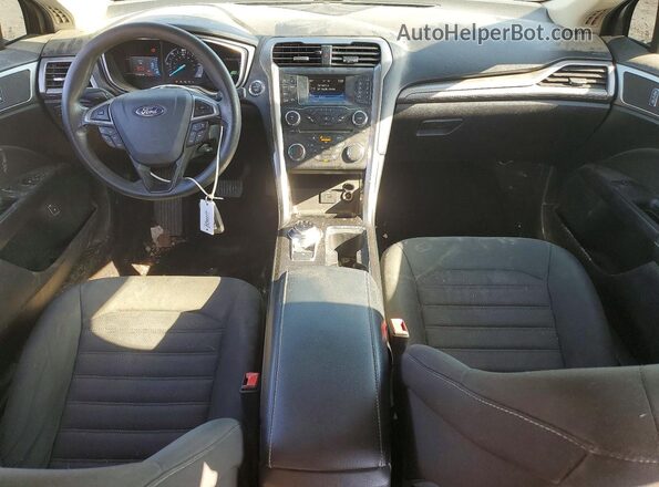 3FA6P0LU2JR116070 2018 FORD FUSION Black Вид панелі приладів