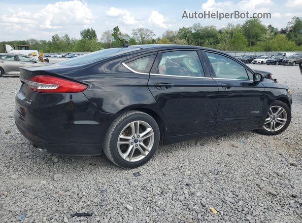 3FA6P0LU2JR138439 2018 FORD FUSION Black Задня права чверть