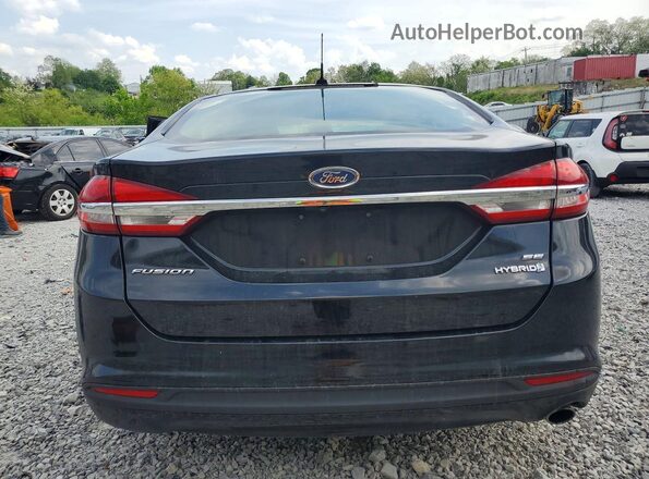 3FA6P0LU2JR138439 2018 FORD FUSION Black Вид ззаду