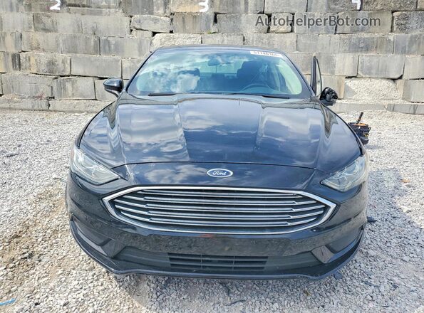 3FA6P0LU2JR138439 2018 FORD FUSION Black Вид спереду
