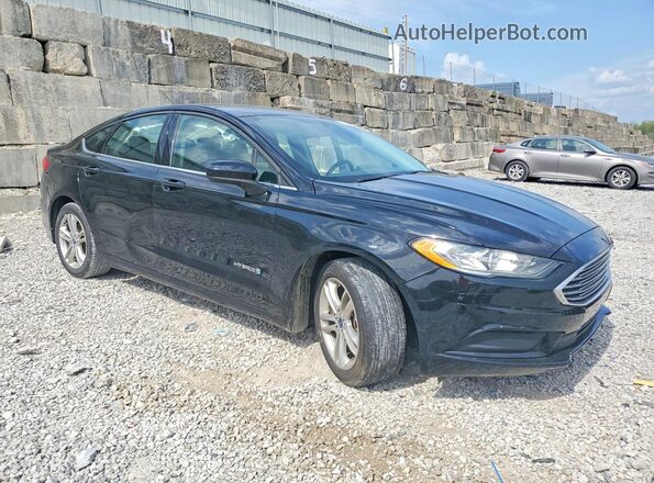 3FA6P0LU2JR138439 2018 FORD FUSION Black Передня права чверть