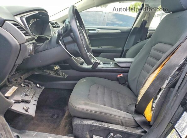 3FA6P0LU2JR138439 2018 FORD FUSION Black Вид салону спереду