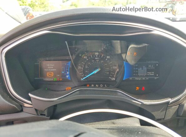 3FA6P0LU2JR138439 2018 FORD FUSION Black Вид щитка приладів