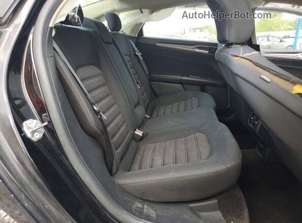3FA6P0LU2JR138439 2018 FORD FUSION Black Вид задніх сидінь