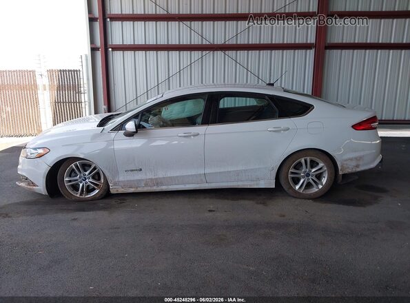 3FA6P0LU2JR173725 2018 FORD FUSION HYBRID White 