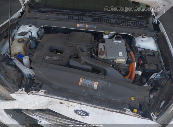 3FA6P0LU2JR173725 2018 FORD FUSION HYBRID White Vista trasera