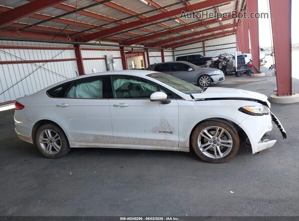 3FA6P0LU2JR173725 2018 FORD FUSION HYBRID White Vista interior de 360 grados