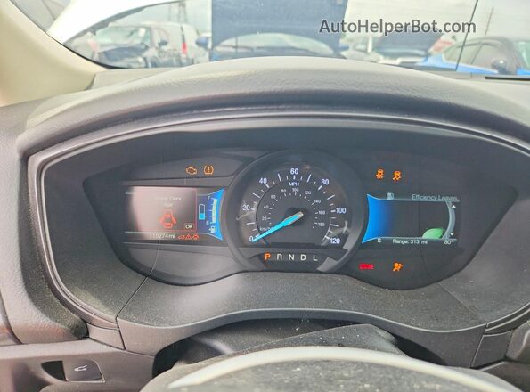3FA6P0LU2JR219361 2018 FORD FUSION Silver Instrument cluster view