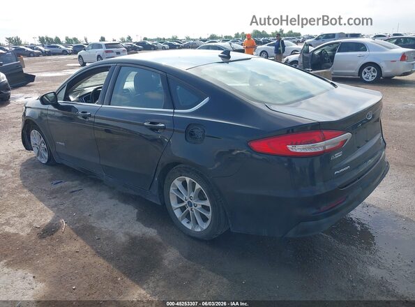 3FA6P0LU2KR143707 2019 FORD FUSION HYBRID Black Задня ліва чверть