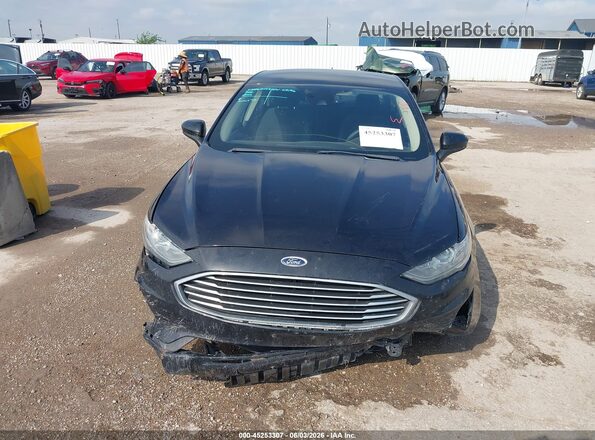 3FA6P0LU2KR143707 2019 FORD FUSION HYBRID Black Вид щитка приладів