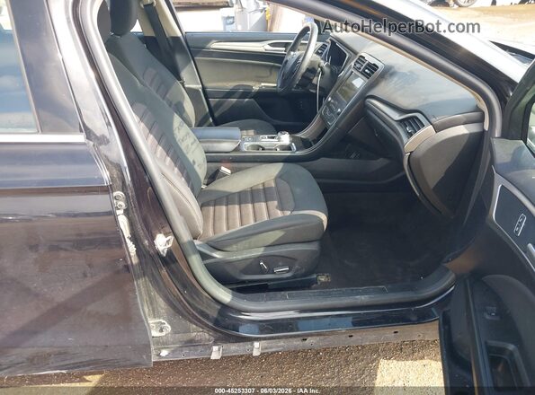 3FA6P0LU2KR143707 2019 FORD FUSION HYBRID Black Вид салону спереду