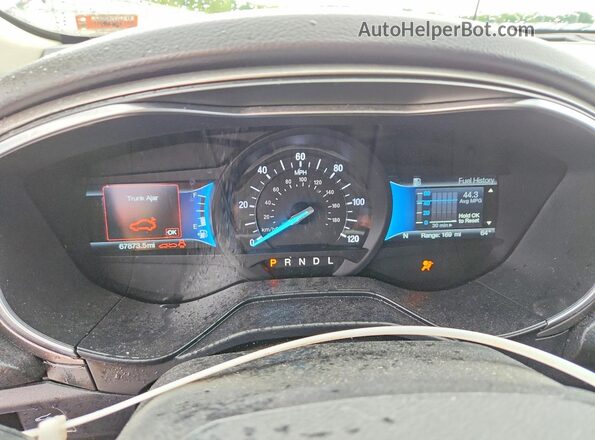 3FA6P0LU2KR167781 2019 FORD FUSION White Սարքավորումների վահանակի տեսք