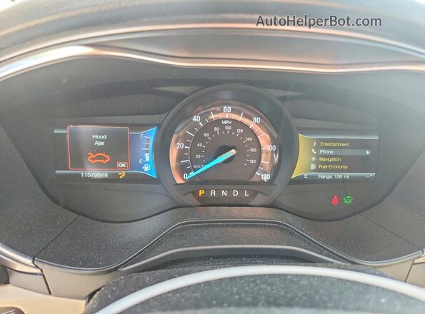 3FA6P0LU2LR216172 2020 FORD FUSION Silver Instrument cluster view