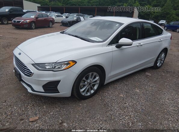 3FA6P0LU2LR231416 2020 FORD FUSION White Vista tres cuartos delantera izquierda