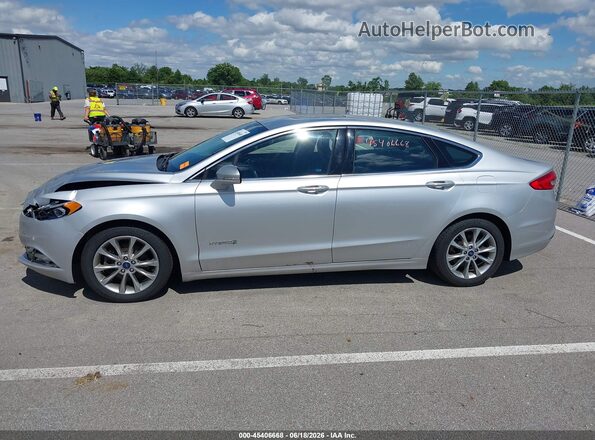3FA6P0LU3HR249592 2017 FORD FUSION HYBRID Серебряный Панорамный вид салона 360°