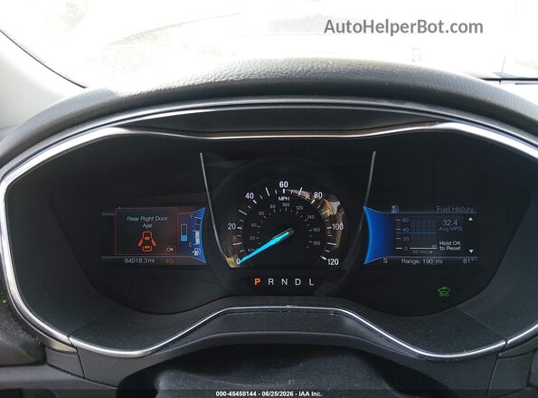 3FA6P0LU3HR300217 2017 FORD FUSION HYBRID Black Vista de los asientos traseros