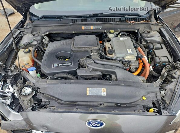 3FA6P0LU3HR318300 2017 FORD FUSION Серый Вид задней части салона