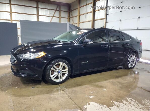 3FA6P0LU3JR125893 2018 FORD FUSION Black Vista de la etiqueta del VIN