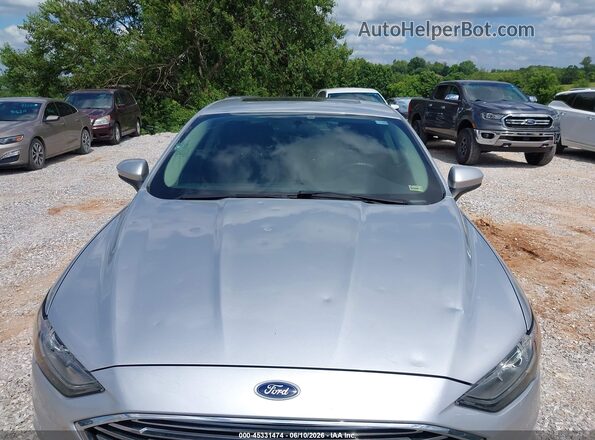 3FA6P0LU3JR128440 2018 FORD FUSION HYBRID Silver Front view