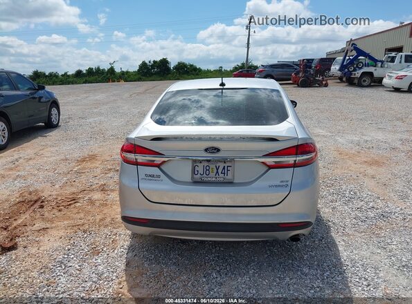 3FA6P0LU3JR128440 2018 FORD FUSION HYBRID Silver 