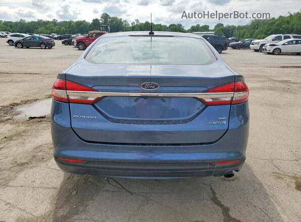 3FA6P0LU3JR145481 2018 FORD FUSION Blue Հետևի տեսք