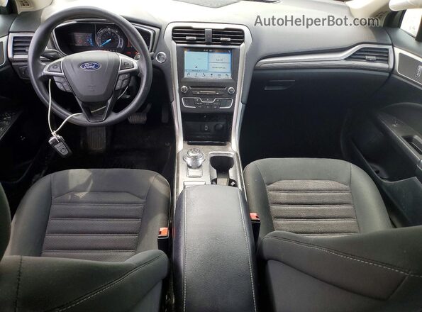 3FA6P0LU3JR145481 2018 FORD FUSION Blue Առջևի վահանակի տեսք