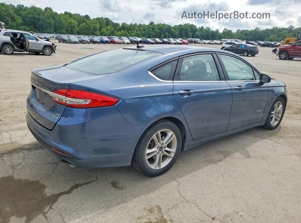 3FA6P0LU3JR145481 2018 FORD FUSION Blue Հետևի աջ