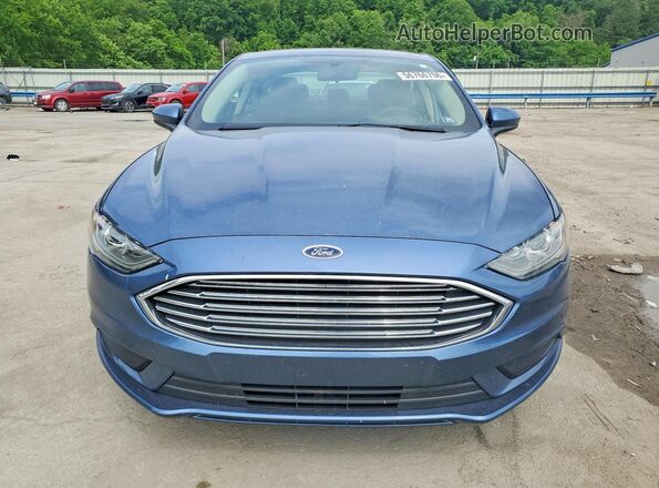 3FA6P0LU3JR145481 2018 FORD FUSION Blue Դիմացի տեսք