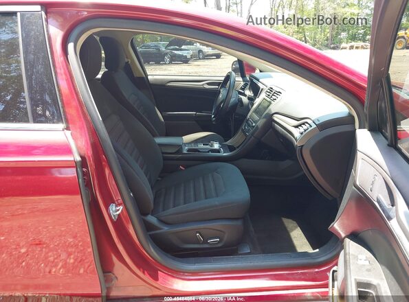 3FA6P0LU3JR153435 2018 FORD FUSION HYBRID Red Вид салону спереду