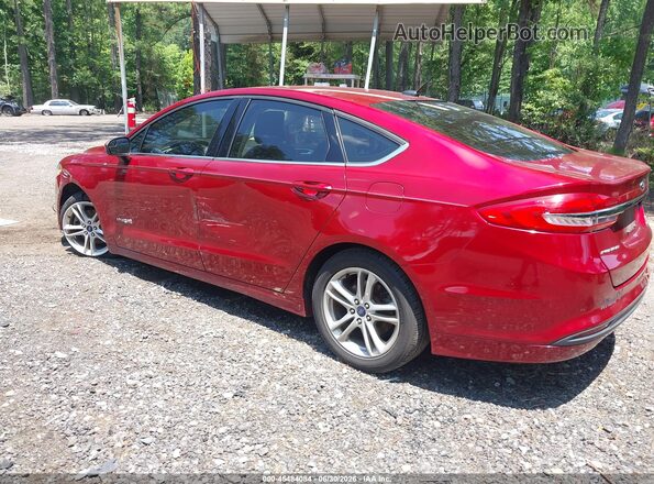 3FA6P0LU3JR153435 2018 FORD FUSION HYBRID Red Задня ліва чверть