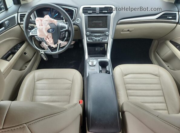 3FA6P0LU3JR245399 2018 FORD FUSION Черный Вид панели приборов