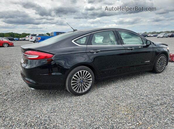 3FA6P0LU3JR245399 2018 FORD FUSION Черный Задняя правая четверть