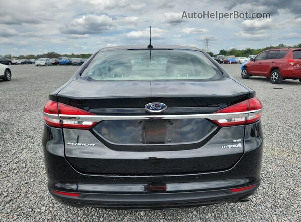 3FA6P0LU3JR245399 2018 FORD FUSION Черный Вид сзади