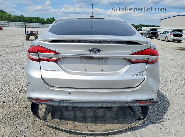 3FA6P0LU3JR283294 2018 FORD FUSION Серебряный Вид сзади