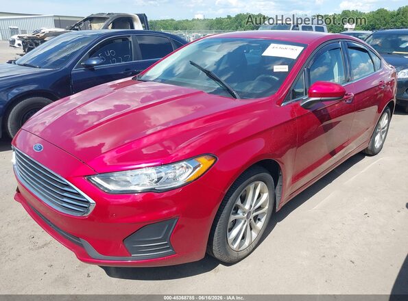 3FA6P0LU3LR221266 2020 FORD FUSION Red Front left