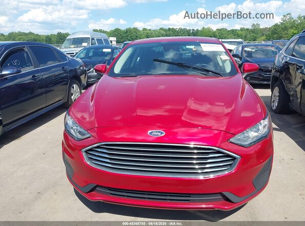 3FA6P0LU3LR221266 2020 FORD FUSION Red Instrument cluster view