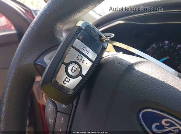 3FA6P0LU3LR221266 2020 FORD FUSION Red Dashboard view