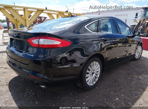 3FA6P0LU4GR101322 2016 FORD FUSION HYBRID Black უკანა მარჯვენა