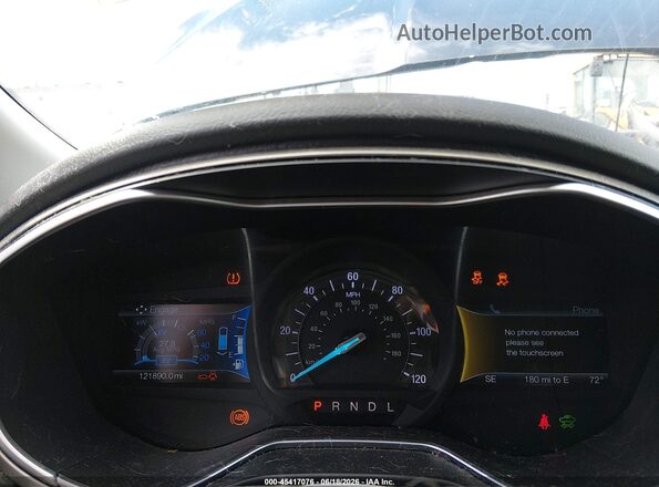 3FA6P0LU4GR101322 2016 FORD FUSION HYBRID Black უკანა სავარძლების ხედი