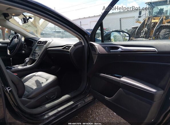 3FA6P0LU4GR101322 2016 FORD FUSION HYBRID Black წინა სალონის ხედი