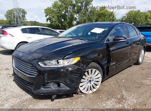 3FA6P0LU4GR101322 2016 FORD FUSION HYBRID Black წინა ხედი