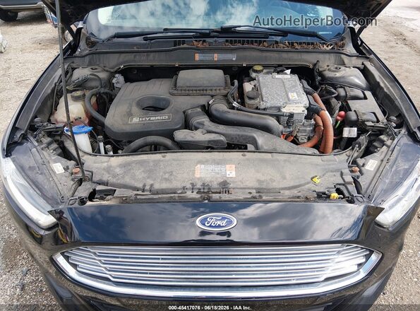 3FA6P0LU4GR101322 2016 FORD FUSION HYBRID Black უკანა ხედი