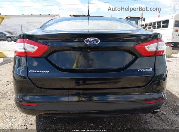 3FA6P0LU4GR101322 2016 FORD FUSION HYBRID Black 