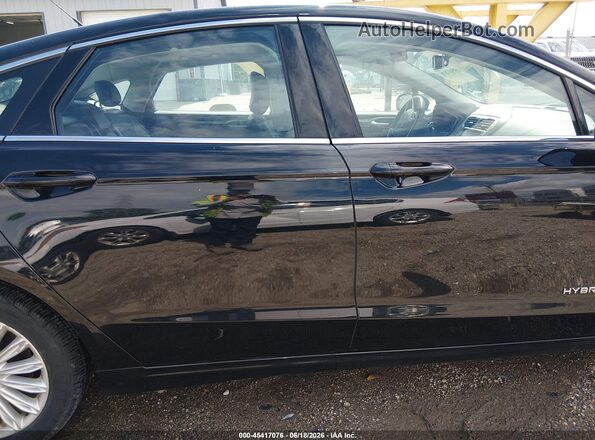 3FA6P0LU4GR101322 2016 FORD FUSION HYBRID Black უკანა სალონის ხედი
