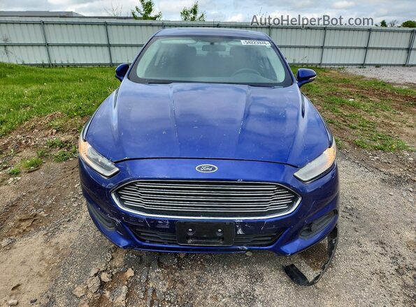 3FA6P0LU4GR172956 2016 FORD FUSION Blue Widok z przodu