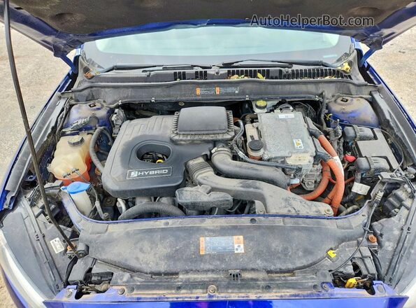 3FA6P0LU4GR172956 2016 FORD FUSION Blue Widok wnętrza z tyłu