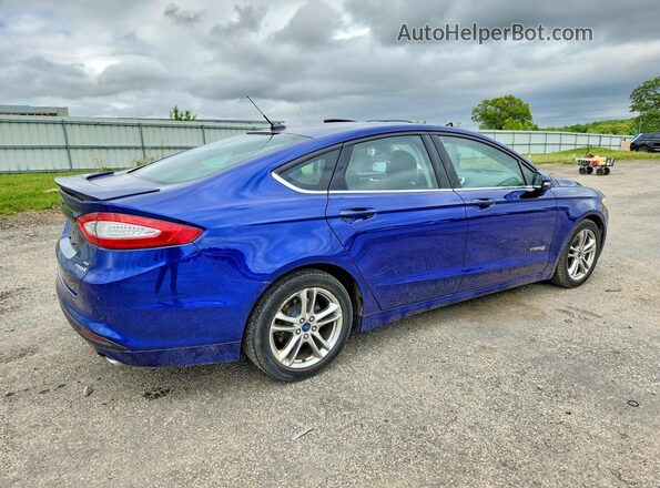 3FA6P0LU4GR172956 2016 FORD FUSION Blue Tył prawy